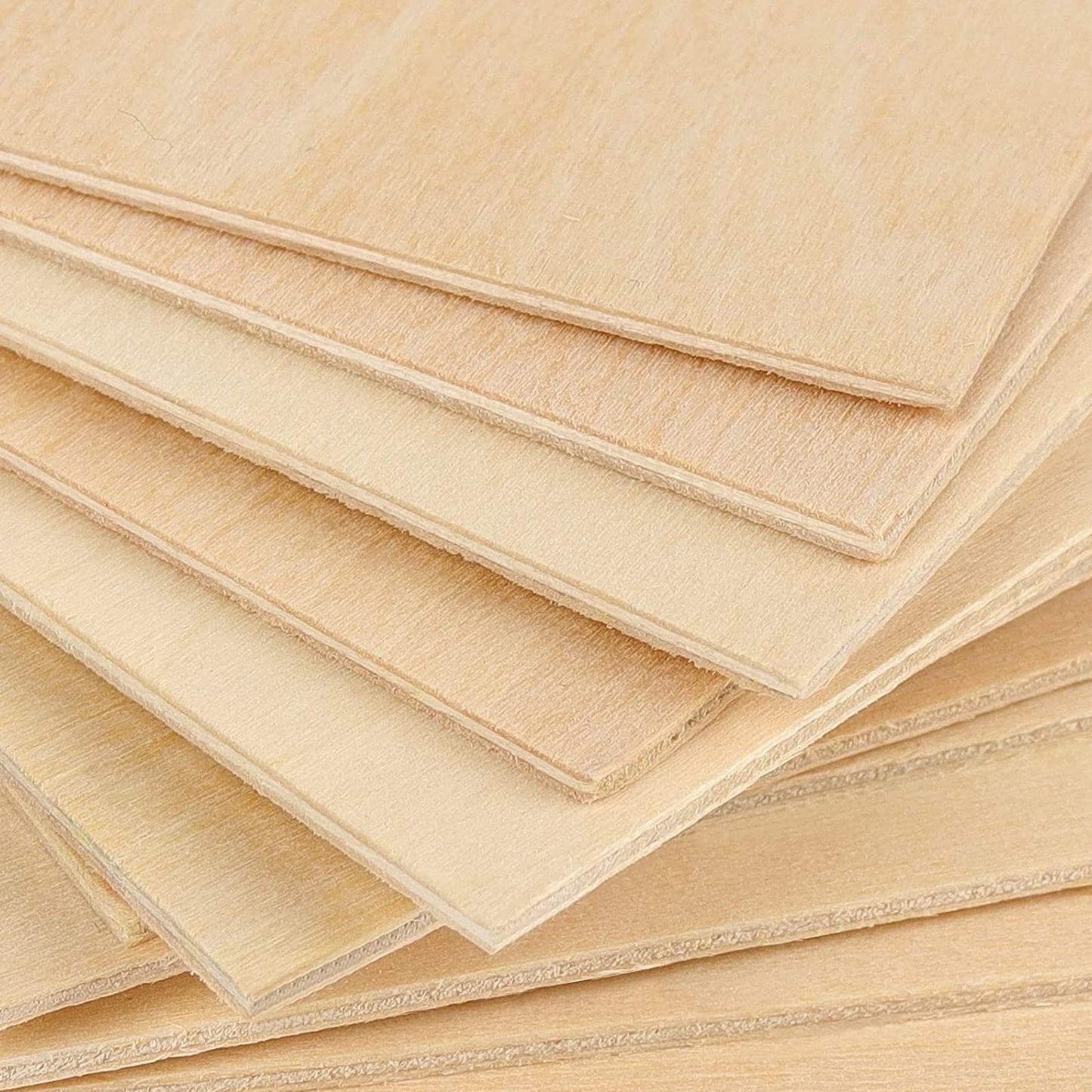 20 Pieces Basswood Sheets Thin Unfinished Plywood Wood Sheets for Craft DIY Project 1/16 ×8×12 Inch