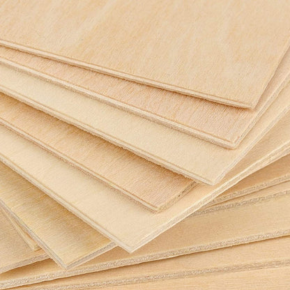 20 Pieces Basswood Sheets Thin Unfinished Plywood Wood Sheets for Craft DIY Project 1/16 ×8×12 Inch
