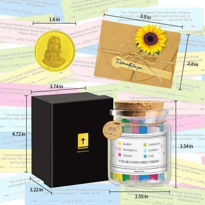 Bible Verse Jar – Handmade Prayer & Hope Scripture Jar for Mom & Dad, Inspirational Christian Gift for Women & Men, Mother’s Day & Father’s Day, Graduation Keepsake, Faith-Inspired Religious Present