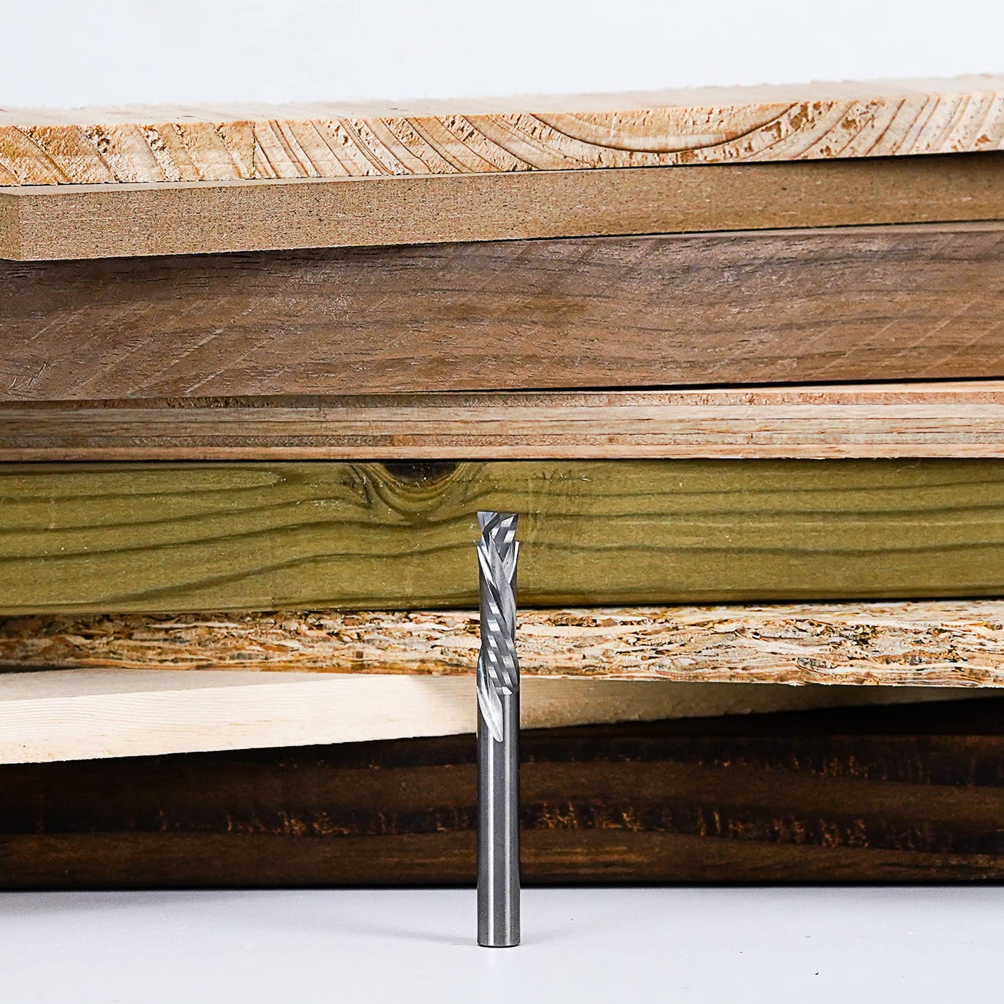 SpeTool Carbide Spiral Router Bits Up&Down Compression Bit 1/4 X 1 inch Cutting Size with 1/4 inch Shank for Woodwork CNC Router Bit Engraving Carving Mortise Groove Tools…