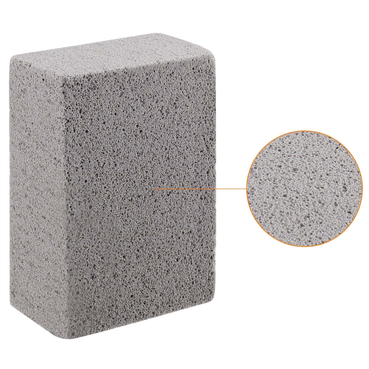 SEUNMUK 10 Pack Grill Stone Cleaning Brick Block, 3.9x2.8x1.6 Inch Gray Pumice Grill Cleaning Stone, Grill Clean Brick for Removing Stains, BBQ Grill