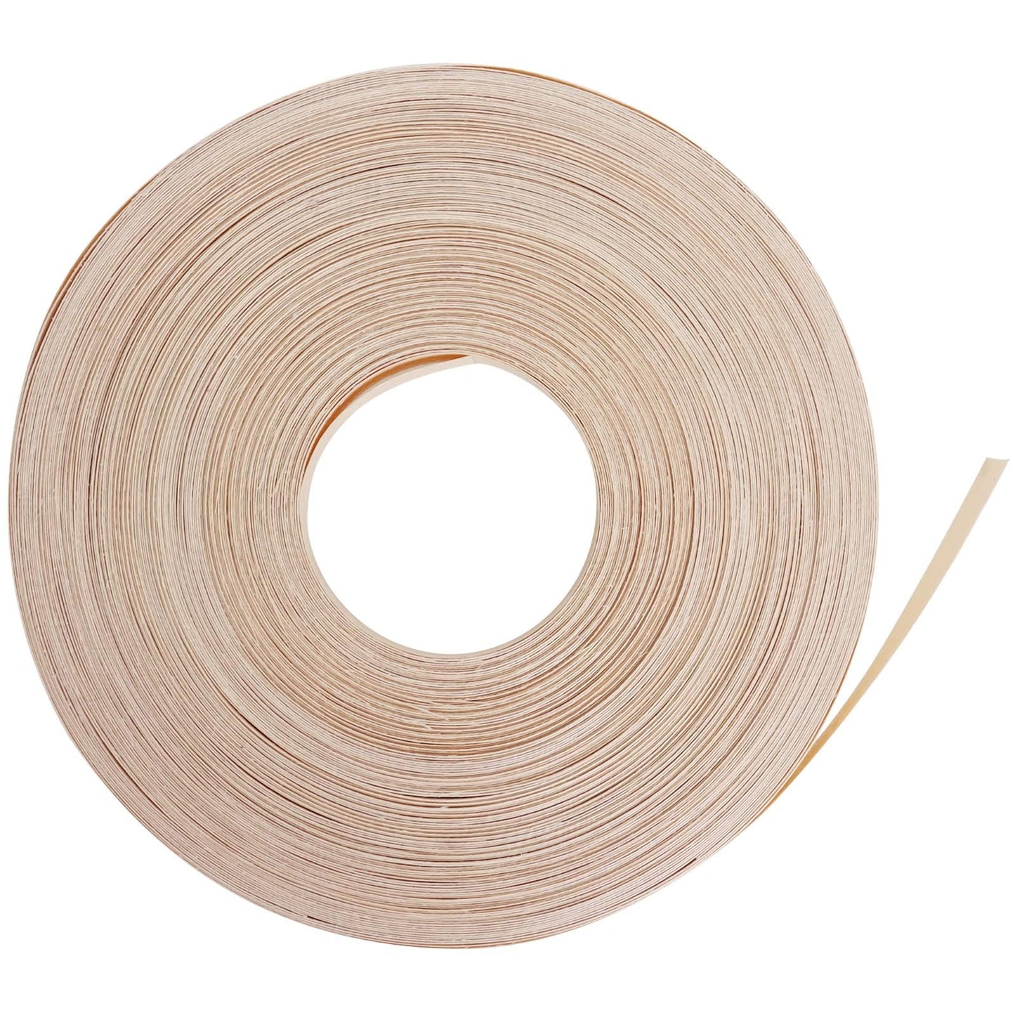 Birch Plywood Edge Banding, 3/4 Inch x 250 Feet Roll Wood Veneer Edge Banding, Birch Edge Banding with Hot Melt Adhesive, Preglued Wood Edging Tape for Furniture Restoration