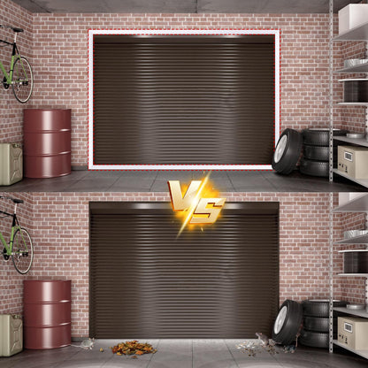 Storystore Garage Door Seal Top and Sides, 26 FT TPE Universal Garage Door Weather Stripping Side Seal, Self Adhesive Soft and Hard Composite Weatherproofing with Nails, White