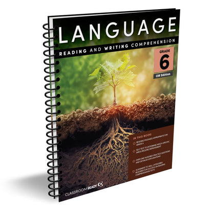 Classroom Ready ON English Language Reading & Writing Comprehension Ontario Grade 6 Workbook & Study Guide!