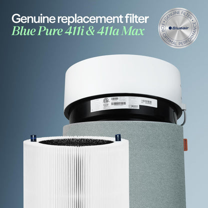 BLUEAIR Pure 411i Max and 411a Max Genuine Replacement Filter F4MAX - Fits Air Purifier