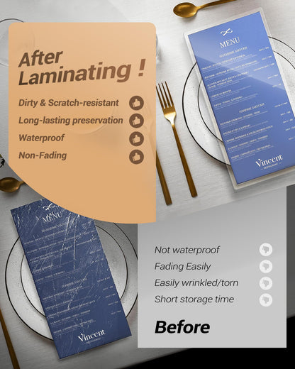 Uinkit Thermal Laminating Pouches 3Mil 11.5x17.5 Inches Laminating Sheets for Extra Protection for Sealed A3 11x17 Photo and documents 100 Sheets Pack, Clear. (100, 11.5x17.5"-A3 Size)