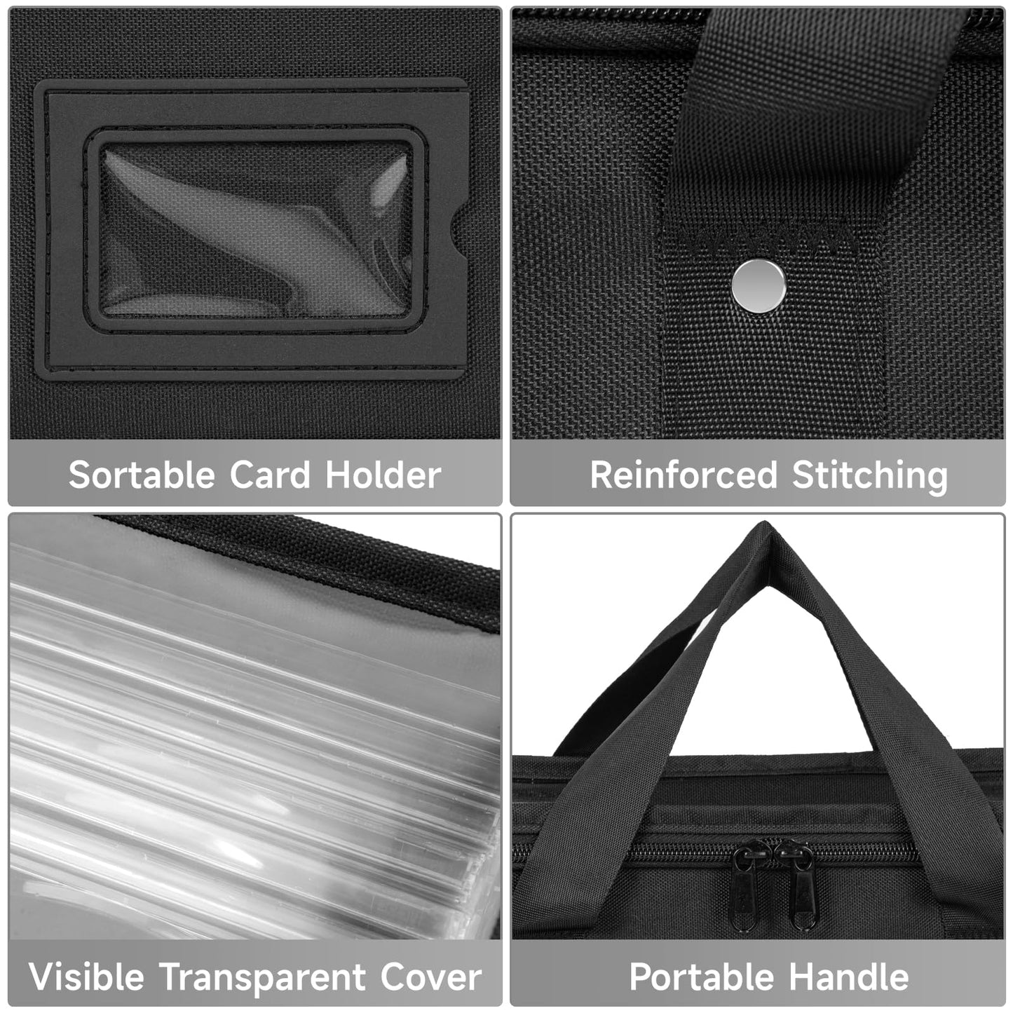2 Pack CD Storage Boxes, TORIBIO CD Case Holder Organizer with Clear PVC Lid and Index Labels- 13.4"x 6.3"x 5.5" CDs Storage Holder Bags, Each Hold up to 31 CDs Jewel Cases or 170 Discs