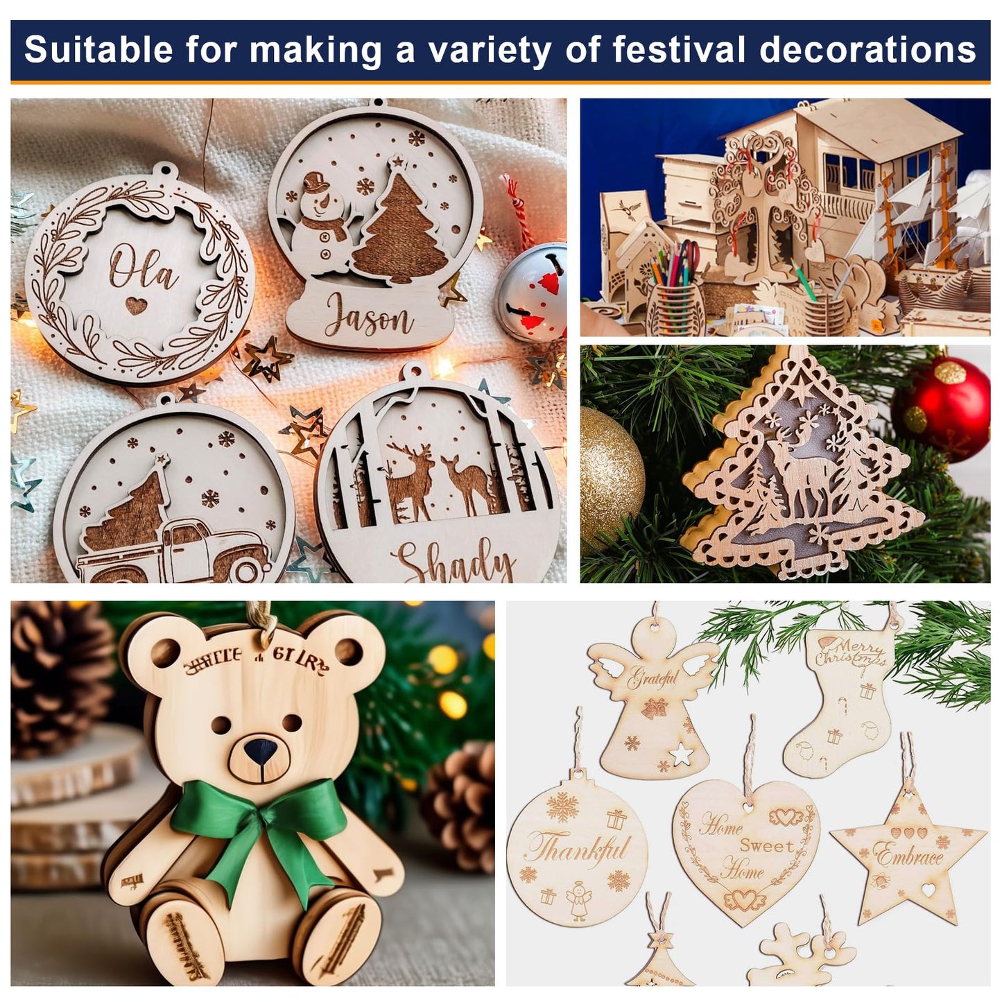 Yalumo Basswood Sheets 12 x 12 x 1/8 Inch, 12 Packs Plywood Sheets Unfinished Wood for Crafts 3mm Thick Basswood for Laser Cutting, Diy Architectural Models, Engraving, Wood Burning, Painting