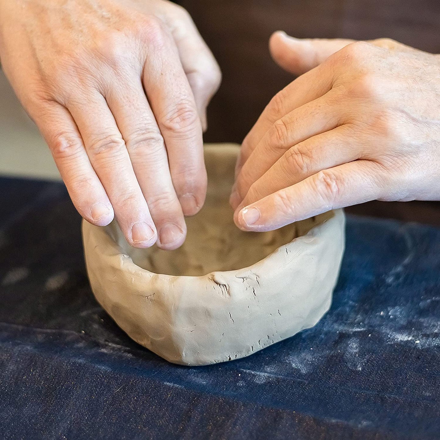 ReArt Natural Air-Dry Clay 5lbs, Terracotta for Sculpting, Wheel Throwing, Hand Building, All-Purpose Modeling Clay