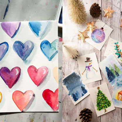 150PCS Watercolor Paper, BetterJonny 140lb/300gsm Watercolor Paper Pad Postcards Bulk, Painting Paper for Students, Artists, Sketch Painting