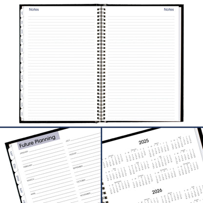 AT-A-GLANCE 2026 Planner, Monthly, 8" x 11.75", Large, Hardcover, DayMinder, Black (G470H0026)
