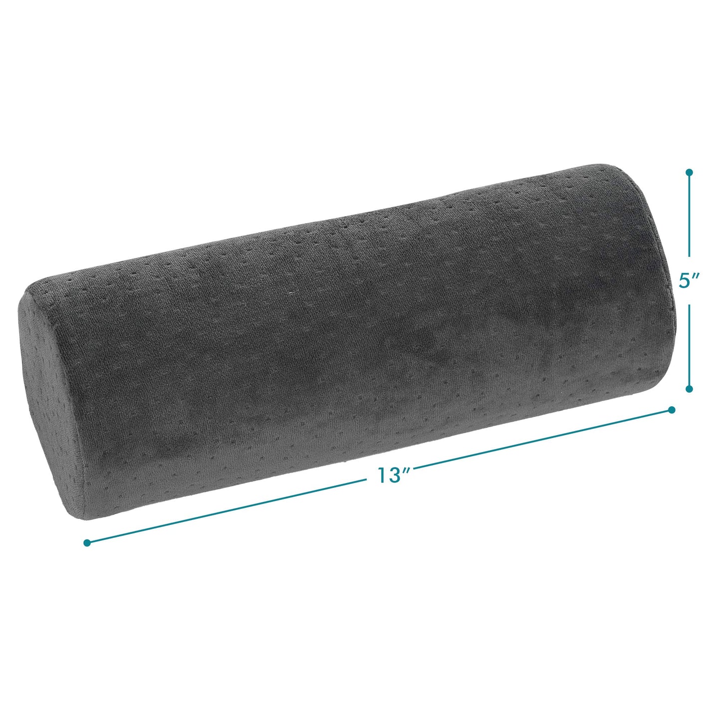 All Sett Health Bamboo Gray Round Cervical Roll Cylinder Bolster Pillow with Removable Washable Cover Ergonomically Designed for Head Neck Back and Legs || Ideal for Spine and Neck Support During Sleep
