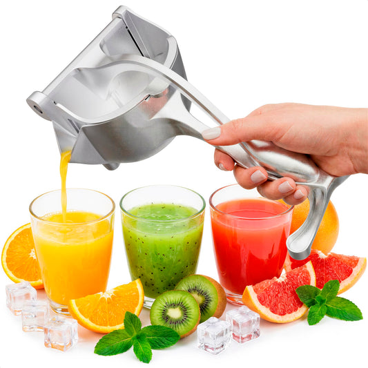Aluminum Alloy Fresh Fruit Juice Extractor - Juice Squeezer Handheld, Ergonomic Grip, Easy to Use, 9.8" Length Hand Juicer Squeezer with 0.6L Capacity, Efficient Extraction of Citrus, and Other Fruits