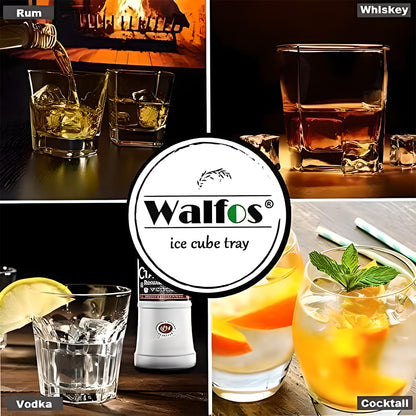 Silicone Ice Cube Tray with Lids, Walfos 3 Pack 72 Cubes Silicone Ice Cube Molds, Flexible and Easy Release, BPA Free and Dishwasher Safe, Perfect for Cocktail, Whiskey, Chocolate