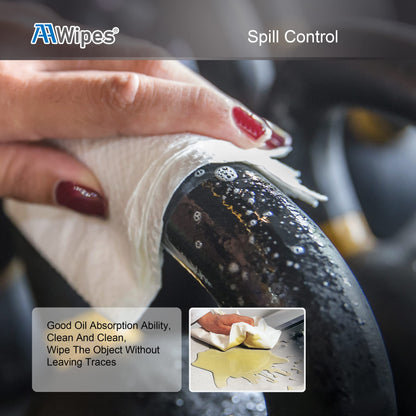 AAwipes Cleanroom Wipes Nonwoven Wipes Cellulose/Polyester Blend (Grade A, 68 Gram) 9" x 9"for Lab, Electronics, Pharmaceutical, Printing and Semiconductor Industries (Bag of 150 Pcs)