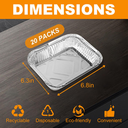 62006 Drip Pan Liners for Napoleon TravelQ 285,TravelQ PRO SER BBQ Drip Trays for Napoleon BBQ Replacement Parts TQ285 TQ240 TQ PRO285,Disposable Aluminum Drip Pans for Napoleon BBQ Accessories, 20PCS