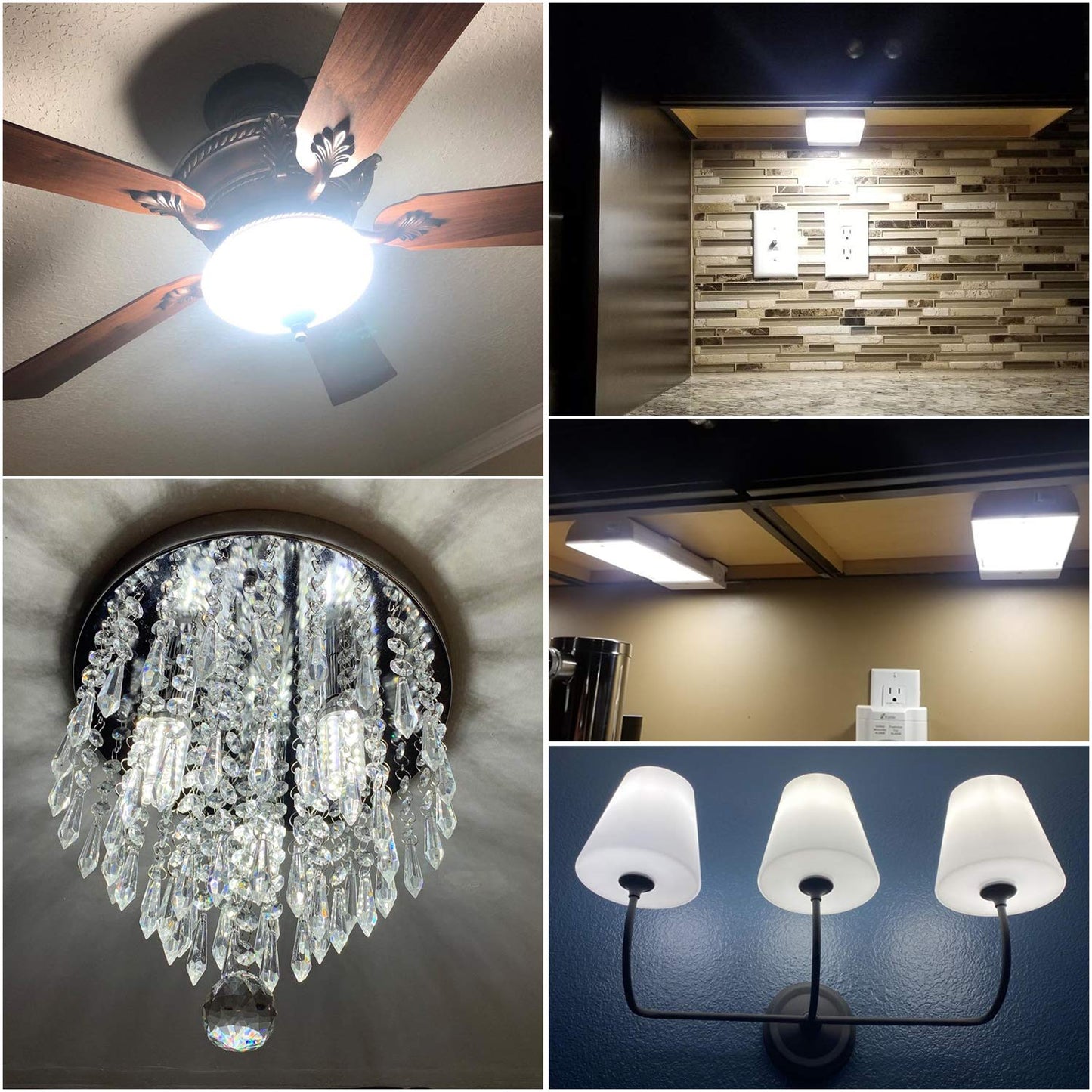 LED Light Bulb,100 Watt Equivalent 1200lm LED Bulb, 6000K Daylight LED Corn Light Bulb,12W Non-Dimmable LED Bulbs, E26/E27 Medium Base Ceiling Fan LED Corn Light Bulbs,4-Pack