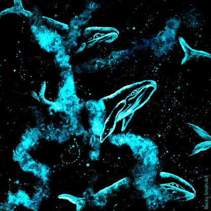 Aquaris Glow in the Dark Paint (50ml) Bright Aqua Glow (Light Blue/Turquoise), Non-Toxic, Water Based, by SpaceBeams