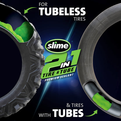 Slime 2-in-1 Tire & Tube Sealant, 946mL