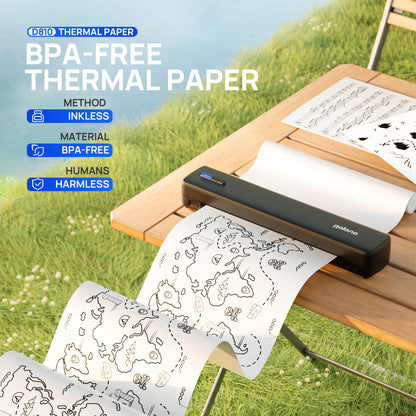 POLONO D810 Thermal Printer Paper 8.5 x 11 Inch, Advanced Thermal Printing, US Letter Size Thermal Paper Compatible with D810, Size 8.5" x 11", 4 Rolls, 7m