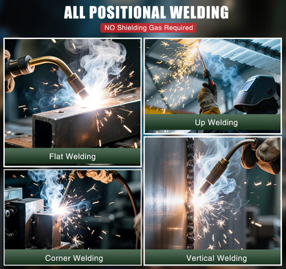 030 Flux core Welding Wire, E71T-GS Low Splatter Gasless Mild Carbon Steel Mig Welding Wire, 2-Pound Strong ABS Plastic Spool Welding Wire - 2pack