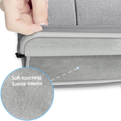 ProElife 13-Inch Laptop Sleeve Case for 2026-2022 MacBook Air 13.6 inch M5 M4 M3 Chip & MacBook Neo 13'' A18 Pro, Pro 13'' M2 Chip Accessory Traveling Carrying Canvas Bag Cover Simple Case (Gray)