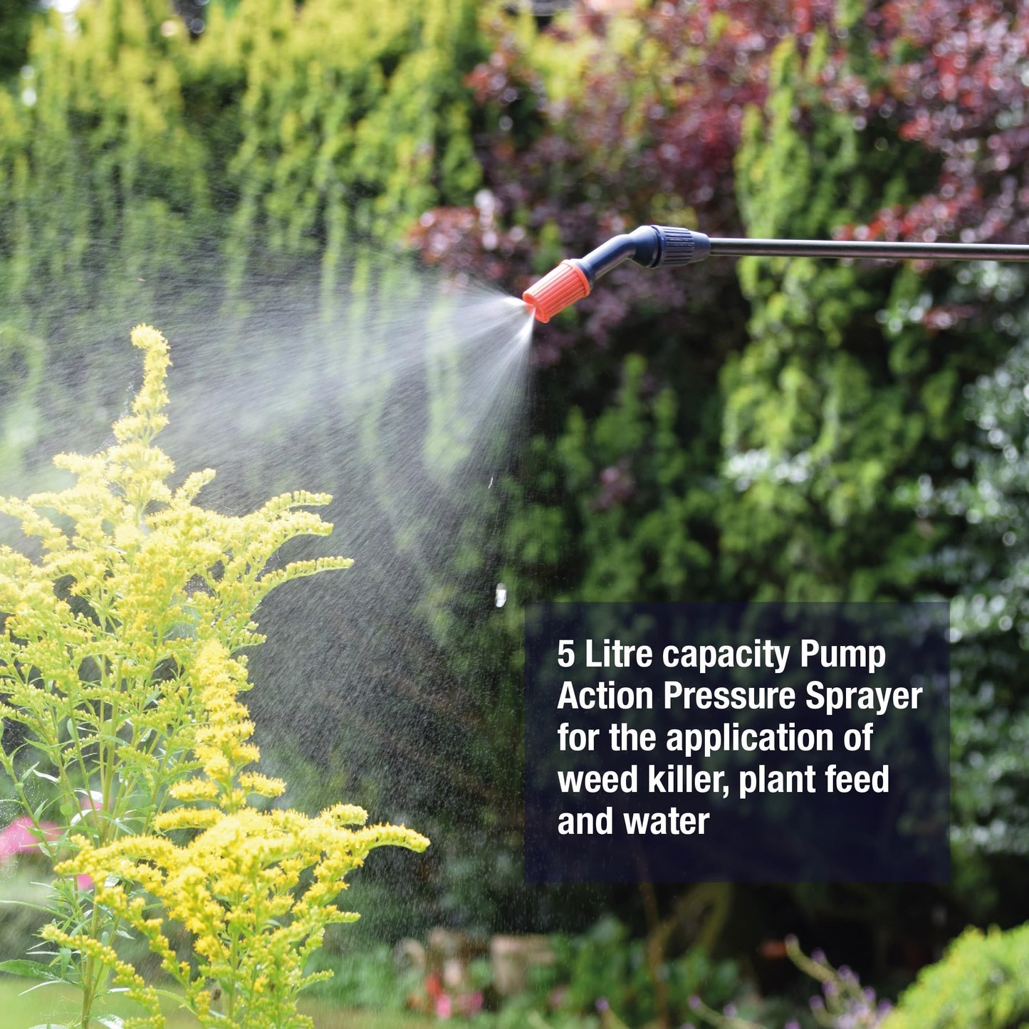 Spear & Jackson Pump Action Pressure Sprayer, 5 L