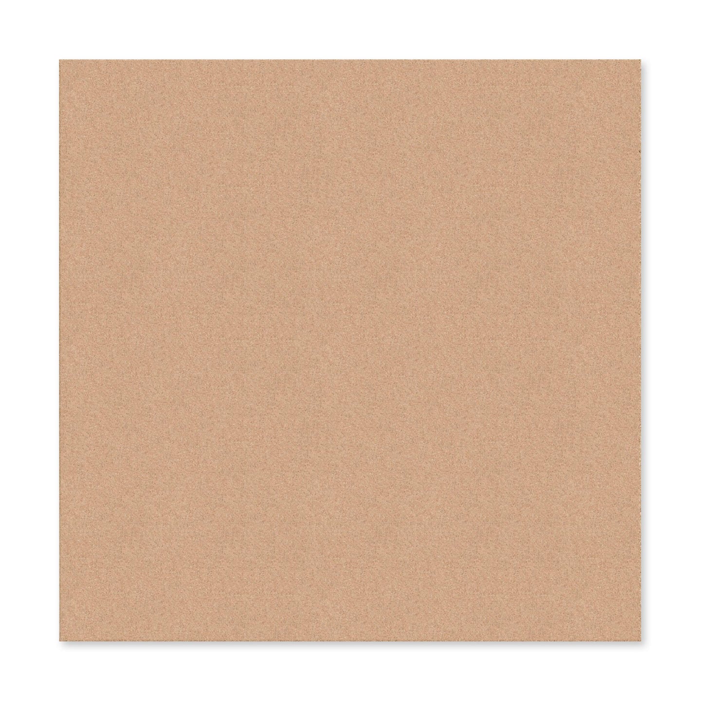 U Brands Frameless Square Cork Bulletin Board, Office Supplies, 14” x 14”, Natural, with Push Pins and Mounting Hardware, 1 Pack, 463U00-04