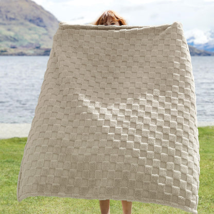 Bedsure Brown Throw Blankets for Couch - Soft Cozy Cute Plush Checkered Fleece Bed Blanket for Girls Women, Warm Thick Fluffy Fuzzy Gift, Fall Living Room Home Decor, 50x60