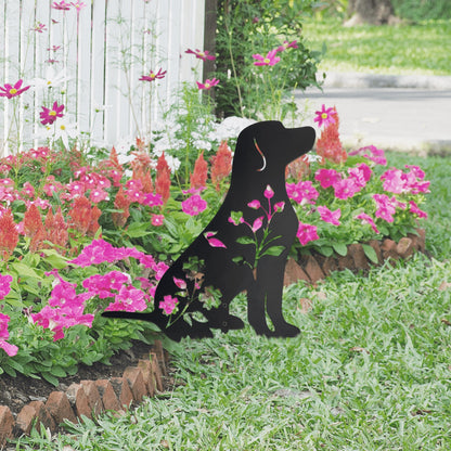 Urbraneco Labrador Retriever Garden Stake - Durable Outdoor Dog Statue for Lawn Decor