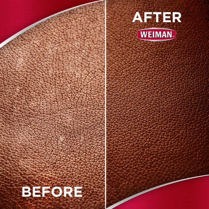 Weiman 3-in-1 Leather Cleaner, Conditioner & UVX Protector for Cars, Furniture, Auto Interior, Shoes, Purses & Handbags - 2 Pack with Microfiber Towel Included