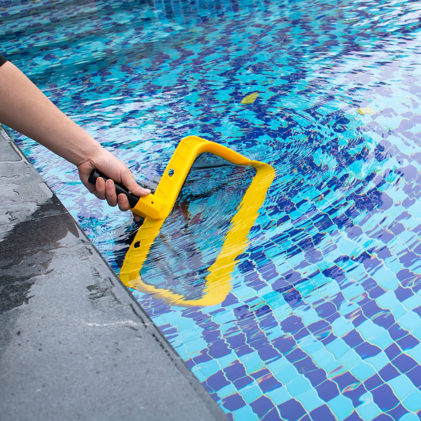 Pool Skimmer-Reinforced Frame Deep Rake Net for Cleaning Leaf in Swimming Pool,Hot Tubs & Pond(no Pole)