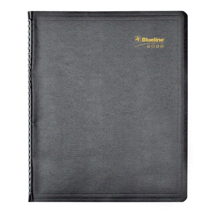 Blueline® 2026 Essential Weekly Planner, Appointment Book, 12 Months, January to December, Twin-Wire Binding, 11" x 9.0625", Black, Bilingual (C5950.81BT-26)
