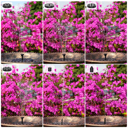 AISITIN 3.5W Solar Fountain, Solar Powered Water Fountain, Easy Setup Solar Fountain Pump for Bird Bath, Outdoor, Garden, Pond, Pool