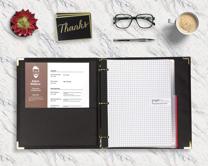 Samsill 1.5-Inch Classic Ring Binder, Black (15150)