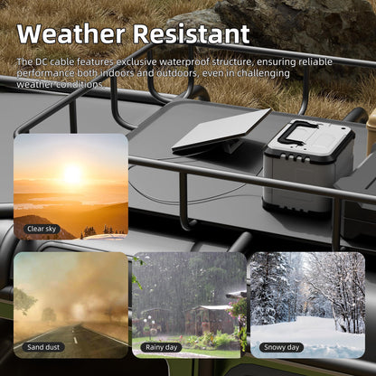 EAZUSE Starlink Mini Power Cable, 6.5FT/2M, Male to Male, Waterproof, Grey