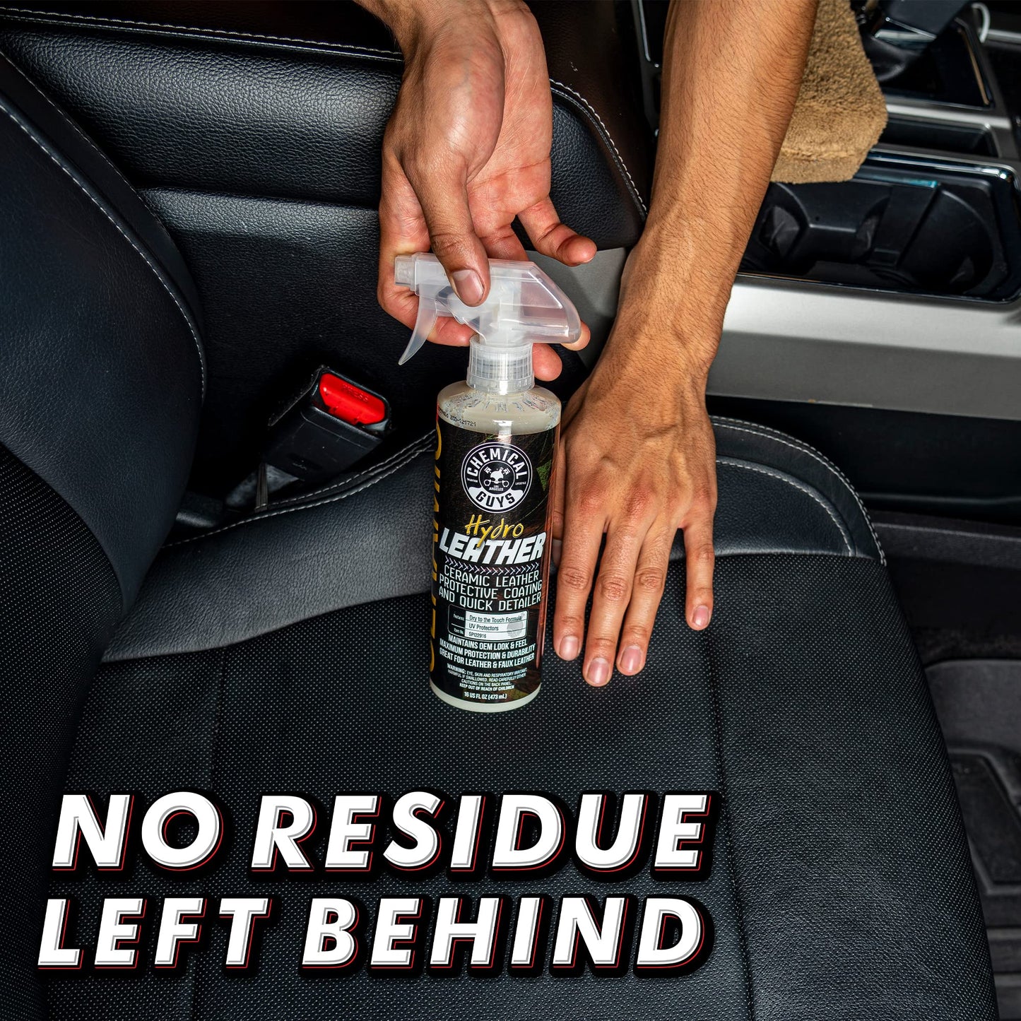 Chemical Guys HydroLeather Ceramic Leather Protective Coating for Car Interiors, Furniture, Apparel, Boots, and More (Works on Natural, Synthetic, Pleather, Faux Leather and More) 473 ml