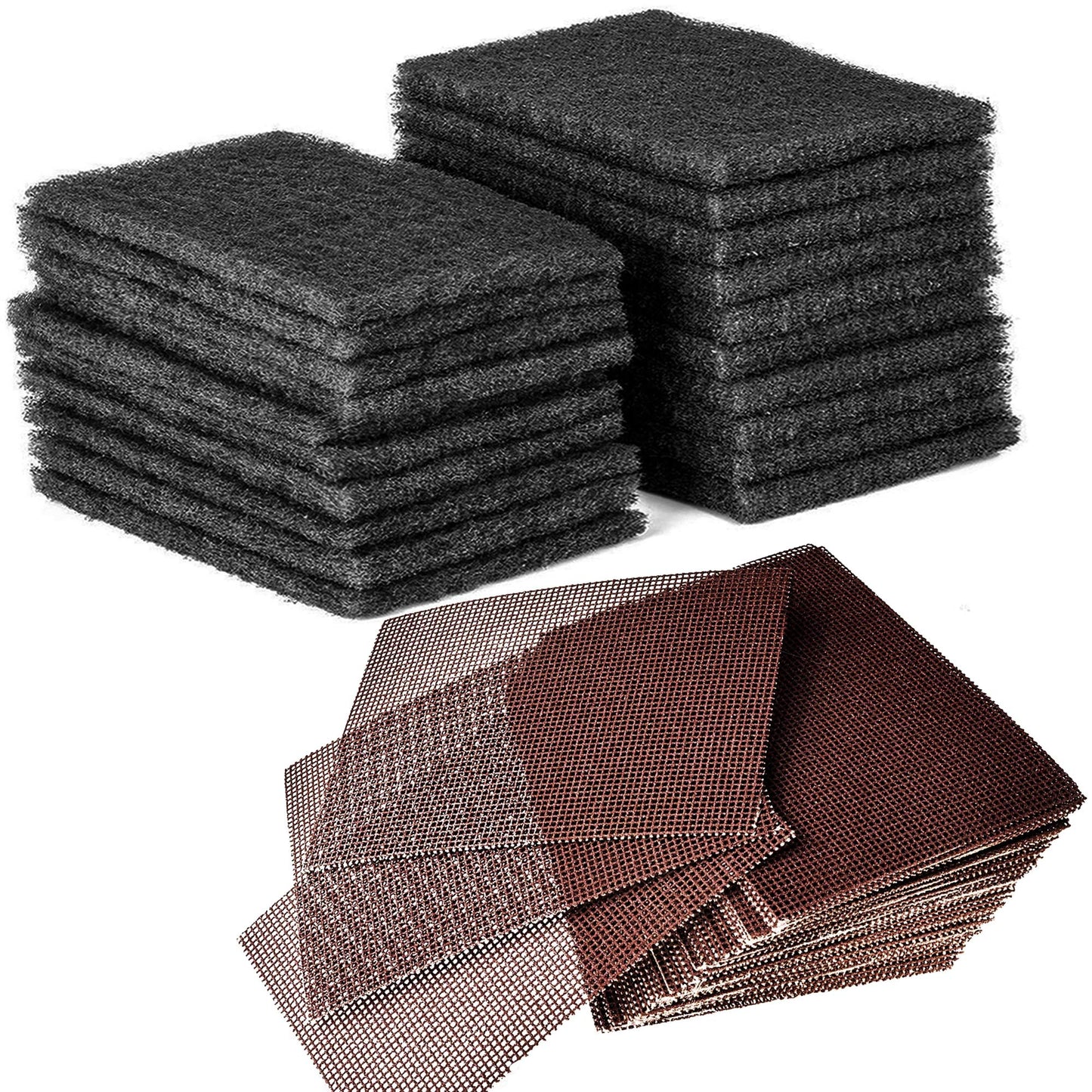 CUSINIUM 20-Pack Griddle Cleaning Pads + 40-Pack Grill Screens - Griddle Cleaning Accessories Bundle