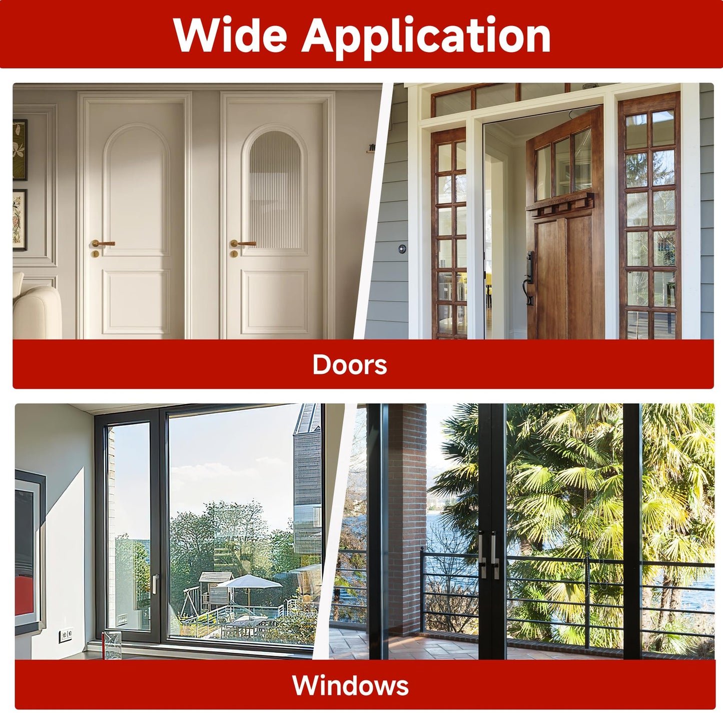 T-Language D-Shaped Silicone Weather Stripping Self-Adhesive Door & Window Seal Strip | Waterproof, Durable Gasket for Doors, Windows, Frames(9mm W × 6mm T) 12M