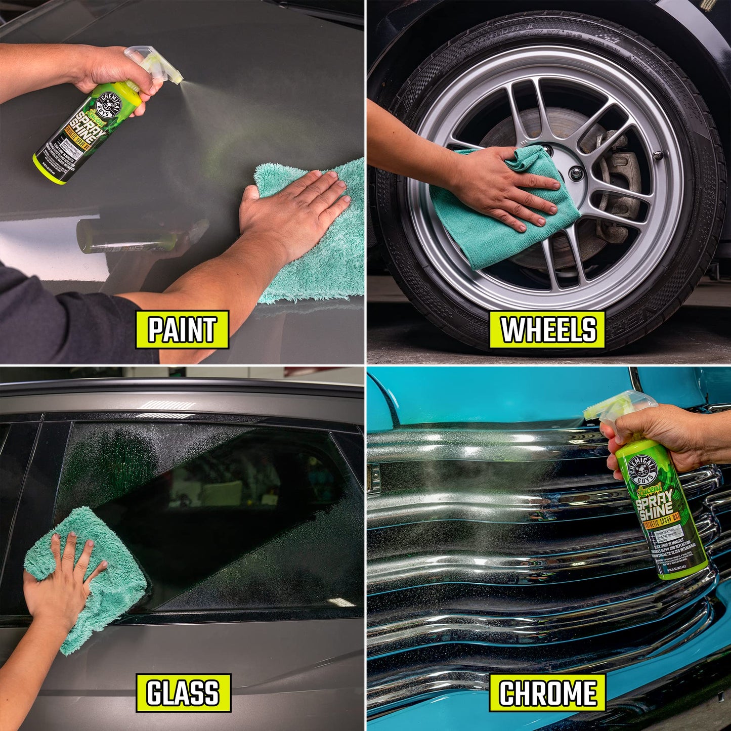 Chemical Guys Lucent Spray Shine Synthetic Spray Wax, Safe for Cars, Trucks, SUVs, Motorcycles, RVs & More, 473 ml