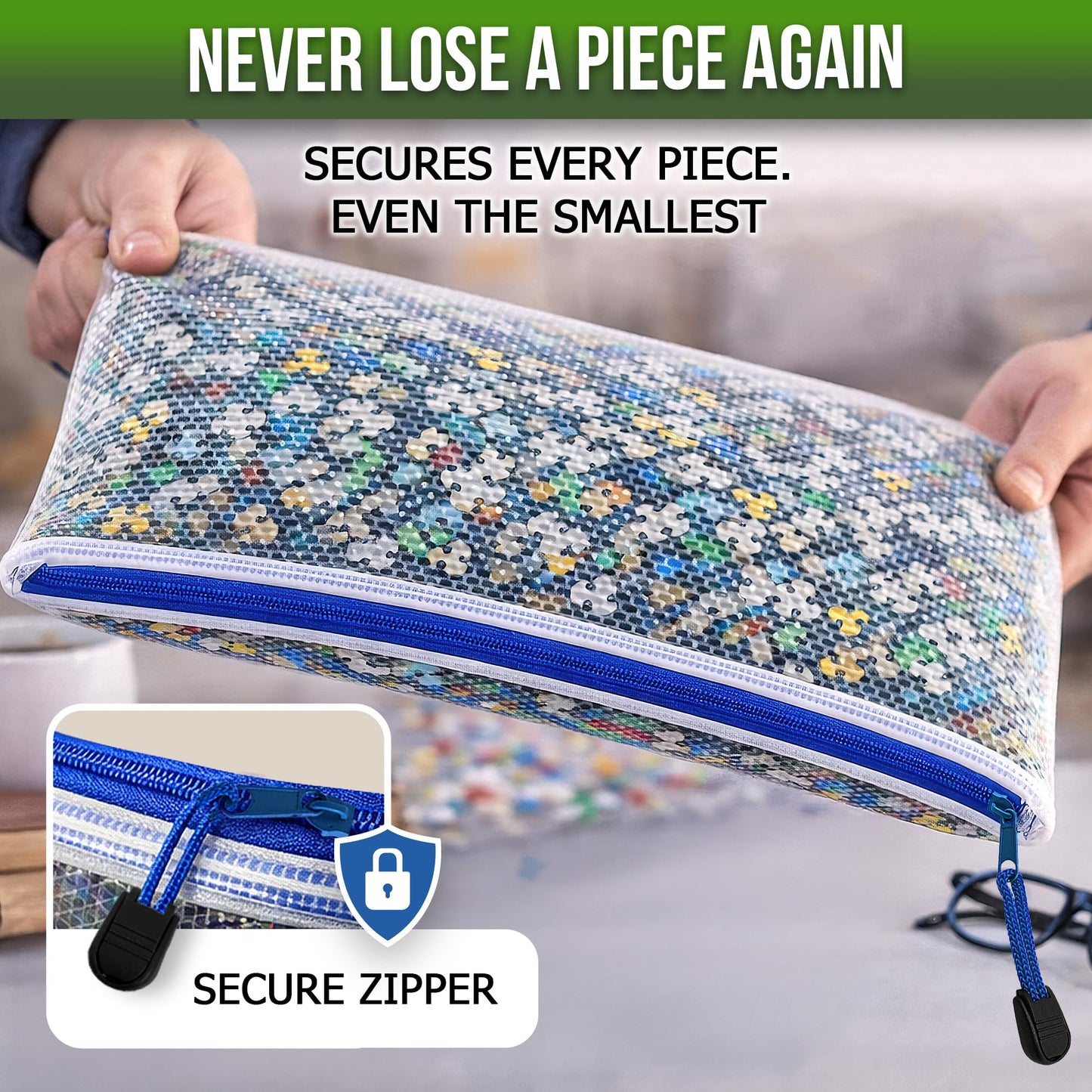 10 Pack Large Mesh Zipper Pouch B4 (12x15in) Mesh Bags with Zipper for Organizing Board Game Puzzle - School Teacher Classroom Organization Zip Storage Bags - Plastic Zippered Pouches Zippered Pouches