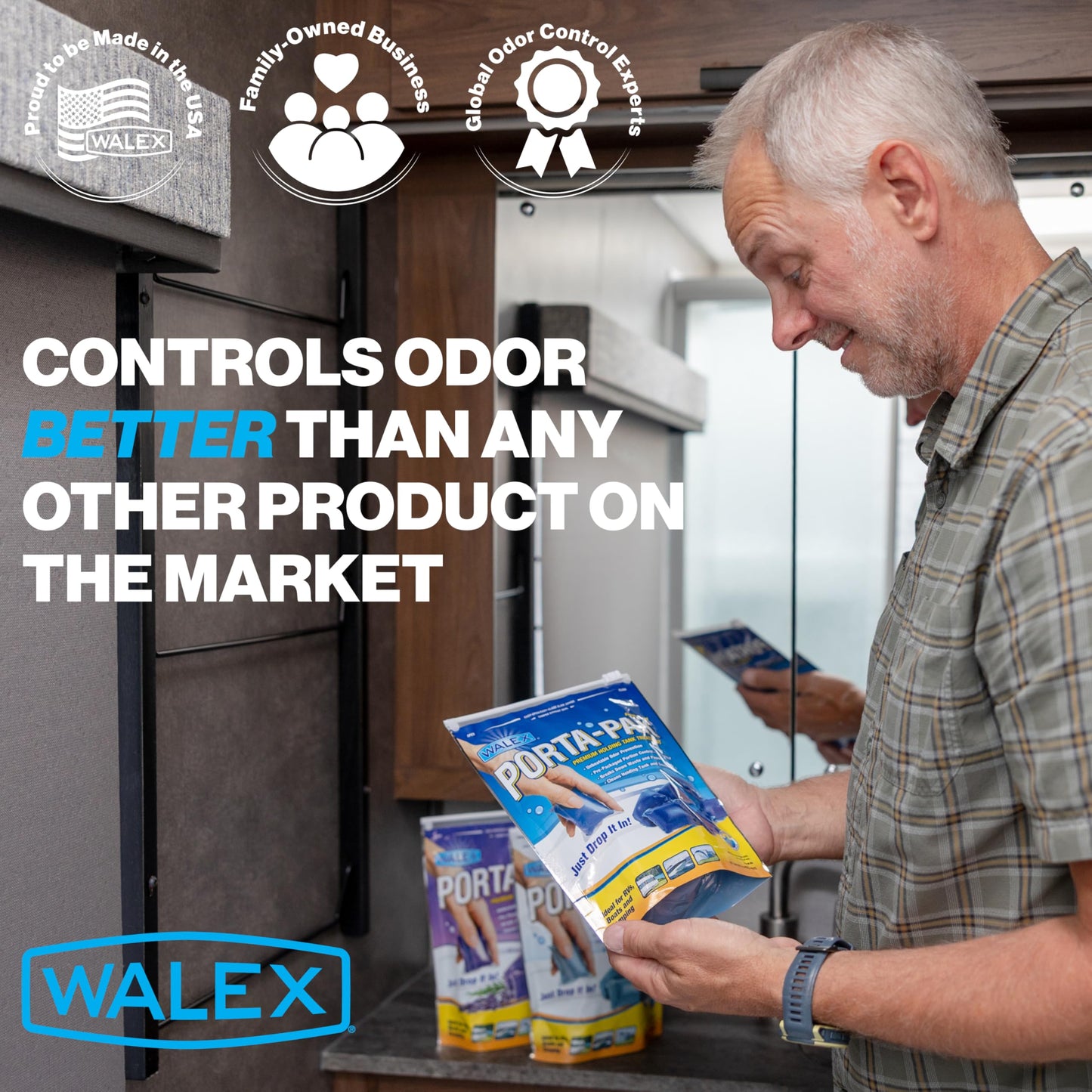 Walex PPRVLAV Porta-Pak Holding Tank Deodorizer - Lavender, 10 Pack