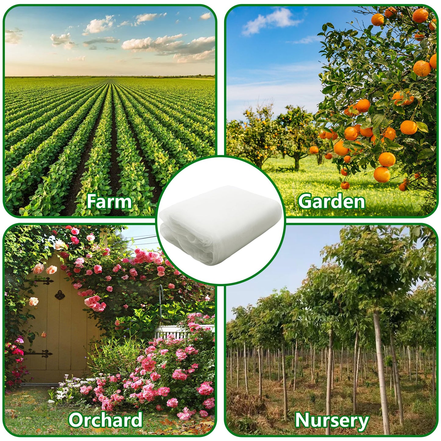 20x10 Feet Insect Bird Barrier Netting Mesh- Garden Bug Netting Plant Cover for Protect Vegetable Plant Fruits Flower from Insect Bird Eating