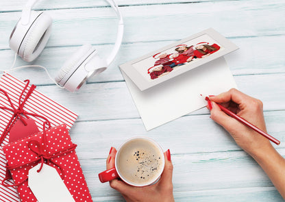 Better Office Products Photo Frame Note Cards for 4" x 6" Photos, 50 Pack, Photo Inserts with Envelopes (White, 50 Pack)
