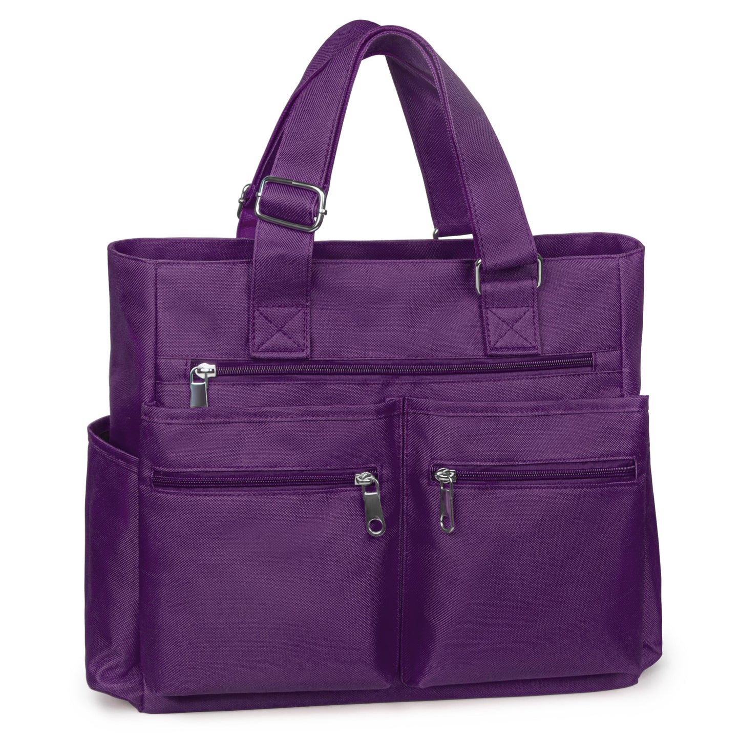 Canvas Tote Bag Waterproof Nylon Multi Pocket Shoulder Bags Laptop Work Bag Teacher Purse and Handbags for Women & Men
