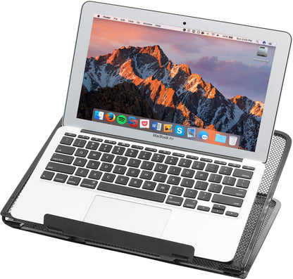 Simple Houseware Laptop Stand with 11-Levels Adjustable Computer Holder for Desk/Book/Tablet Support, Black