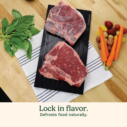 Cuisinart Quick Defrosting Tray for Frozen Meat, Non-Stick, Easy to Clean, Black (CDT-010C)