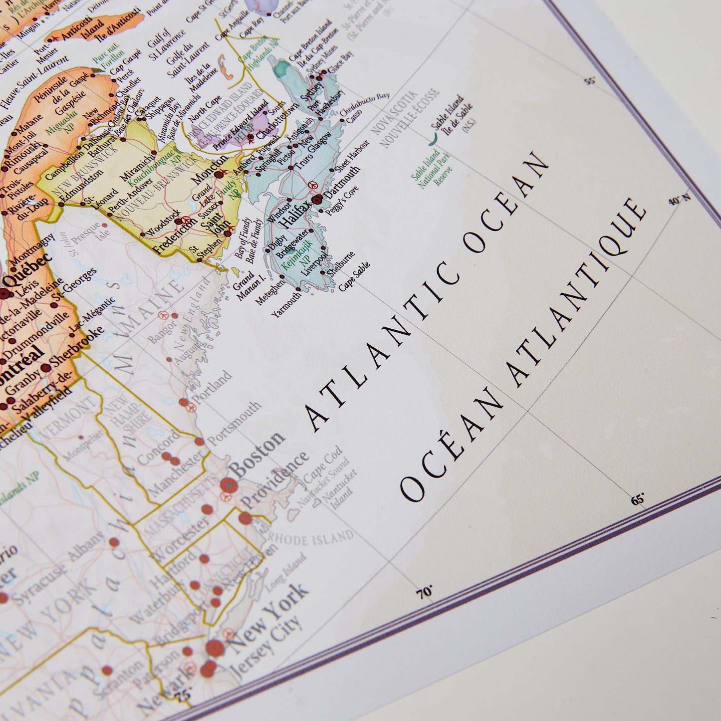 Canada Map Poster – 59.4 x 42 cm - Maps International - Map Making for More Than 50 Years - Most Detailed Map Gift