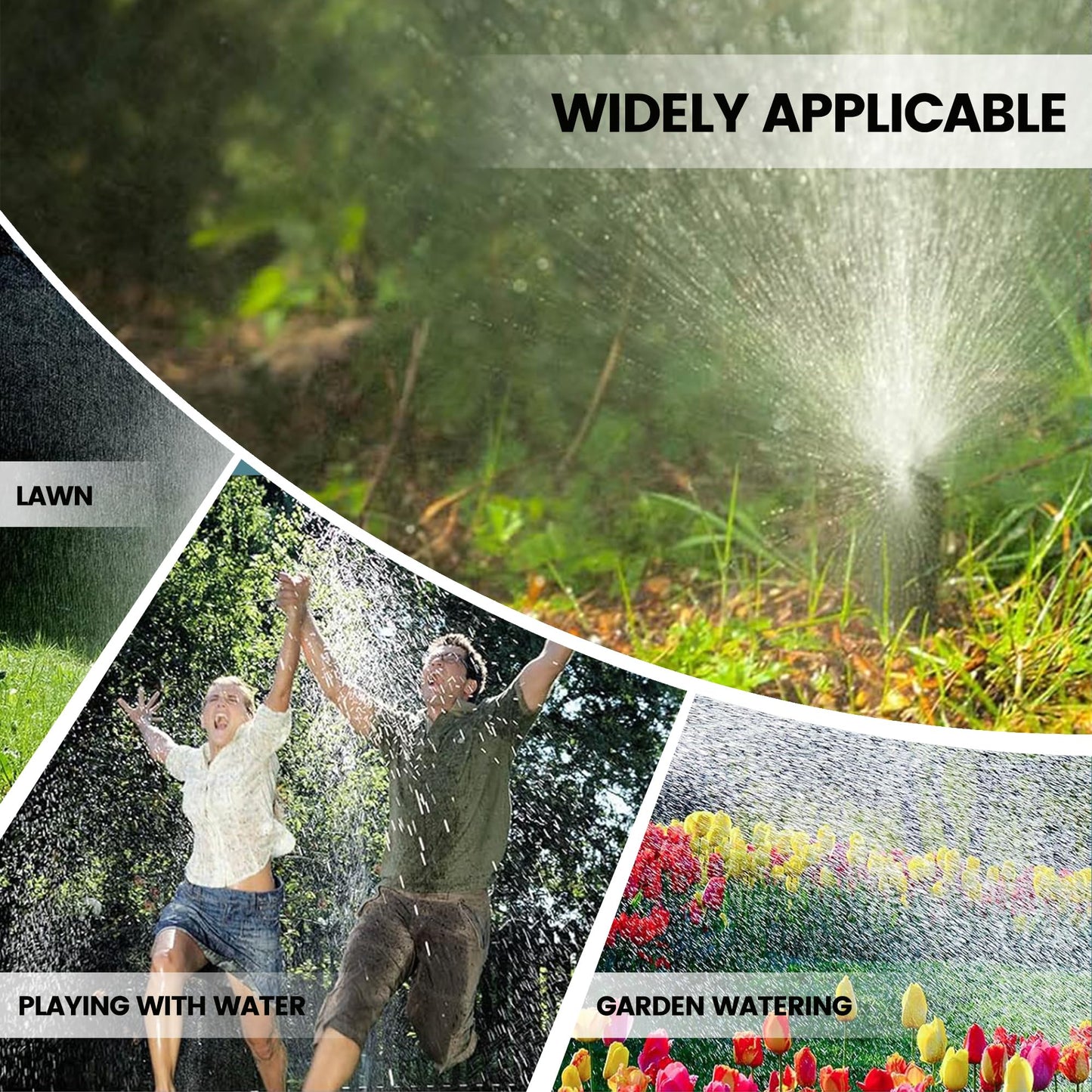 Sprinkler for Yard, Rotating Garden Sprinkler for Large Area Coverage, Lawn and Yard Adjustable Sprinklers