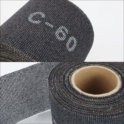 SCOTTCHEN Sanding Rolls/Plumbing Sanding Cloth 4-1/8" x 6.5yd (20 ft) / Plumber's Double Side Open Mesh/Aluminum Oxide Grit #80-1Roll